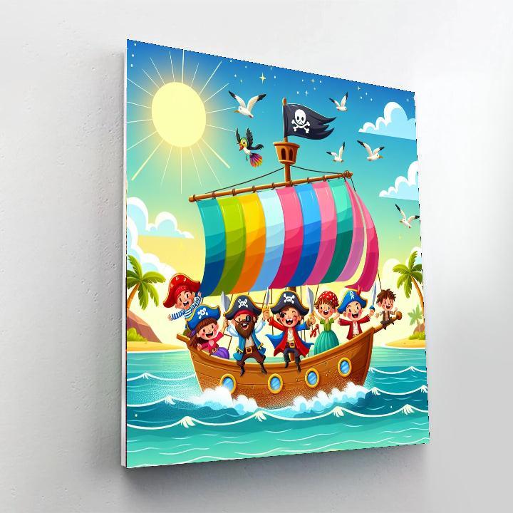 Happy Pirate Adventure Paint By Number