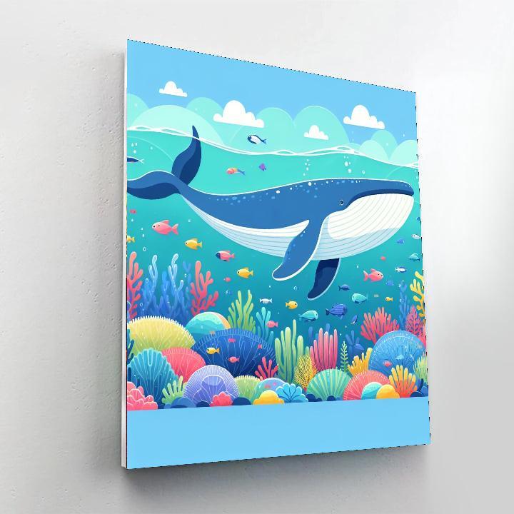 Majestic Whale's Ocean Odyssey Paint By Number