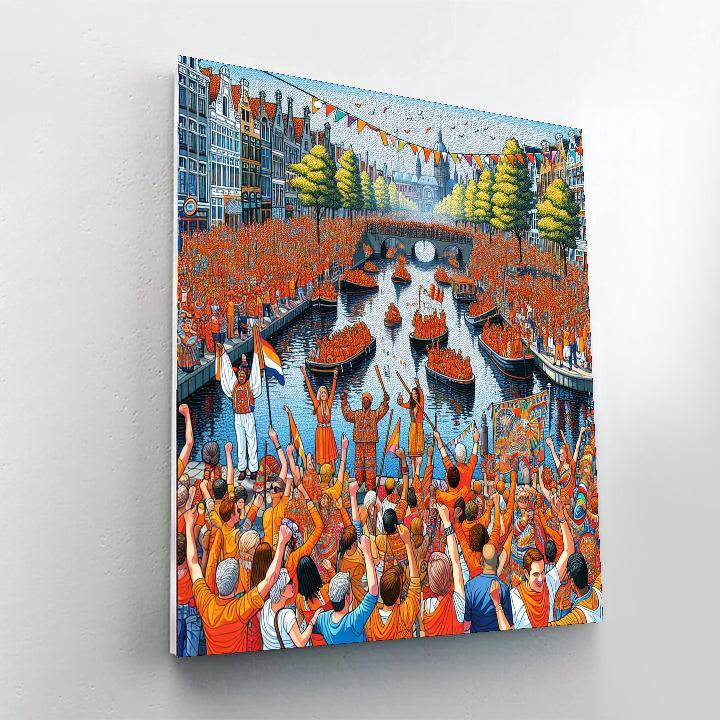 Koninginnedag (king's Day) - Amsterdam, Netherlands Paint By Number