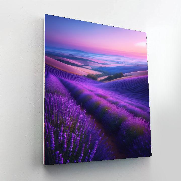 Serene Lavender Horizon Paint By Number