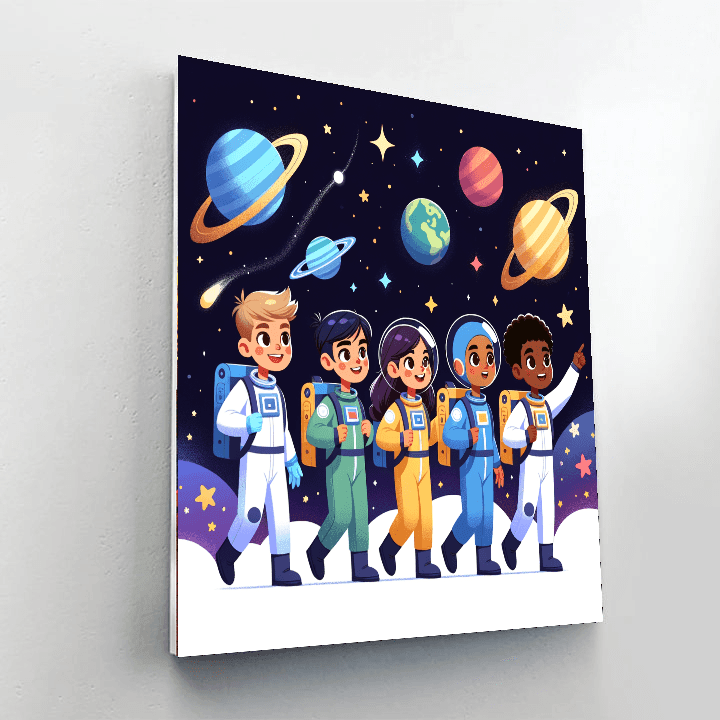 Space Explorers Club Paint By Color