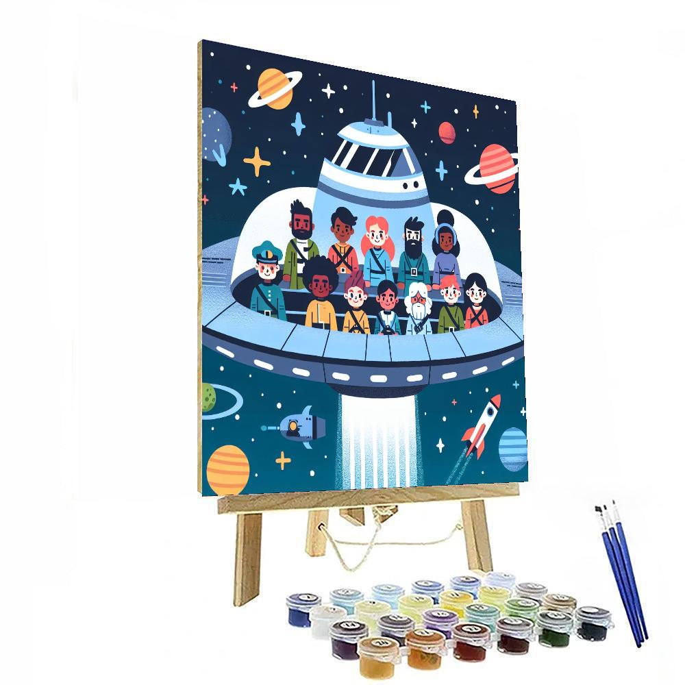 Space Pirate Voyage Paint By Color