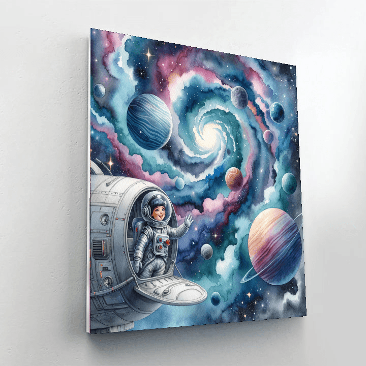Galactic Explorers - DIY Painting By Numbers Kit