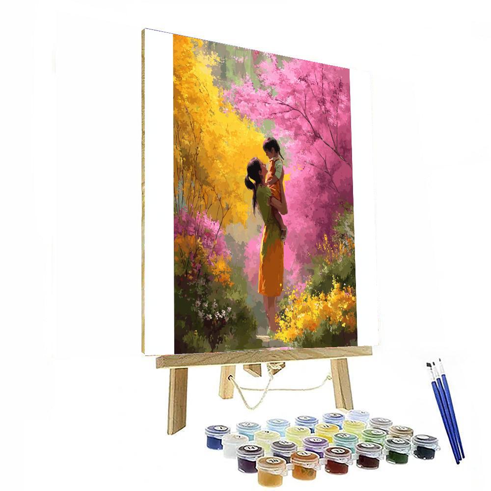 Mother And Child In Bloom Paint By Number