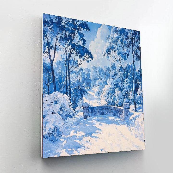 Paul Cézanne Inspired Tranquil Winter Scape  Painting By Numbers Kit