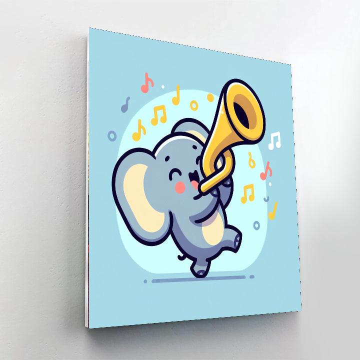 Musical Elephants Paint By Numbers Kits