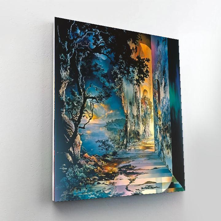 Salvador Dali Inspired Dali's Mystical Metamorphosis  Numbered Painting Kits