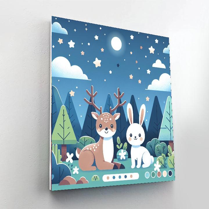 Starlit Woodland Gala Painting By Numbers Kit