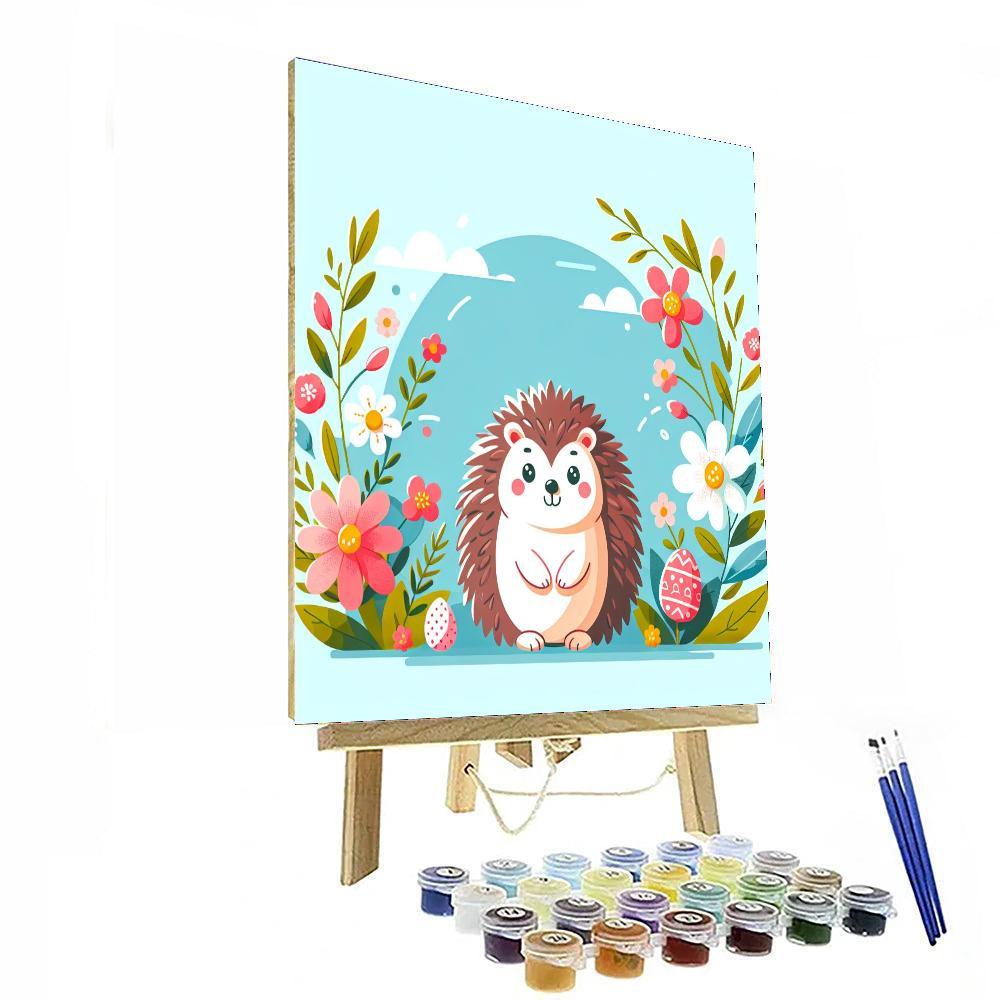Lovely Hedgehog Painting Number Kit