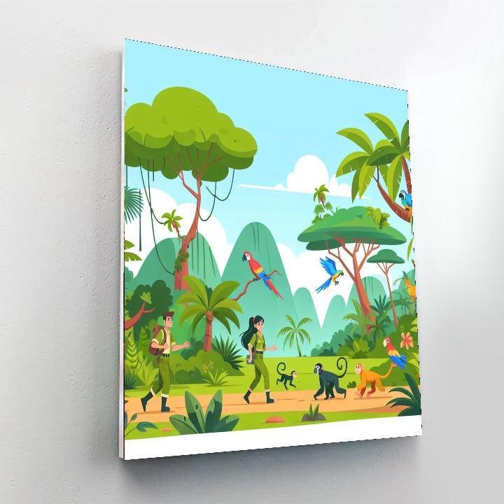 Jungle Explorer's Adventure Paint By Number