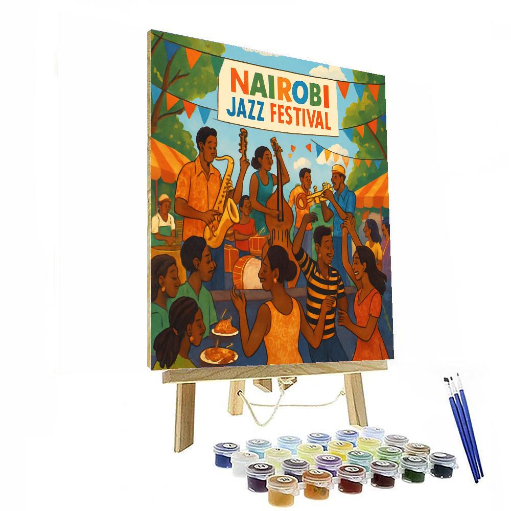 Nairobi Jazz Festival - Kenya Paint By Numbers Art