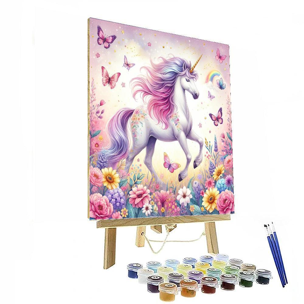 Fanciful Unicorn Dreams Paint By Numbers Art