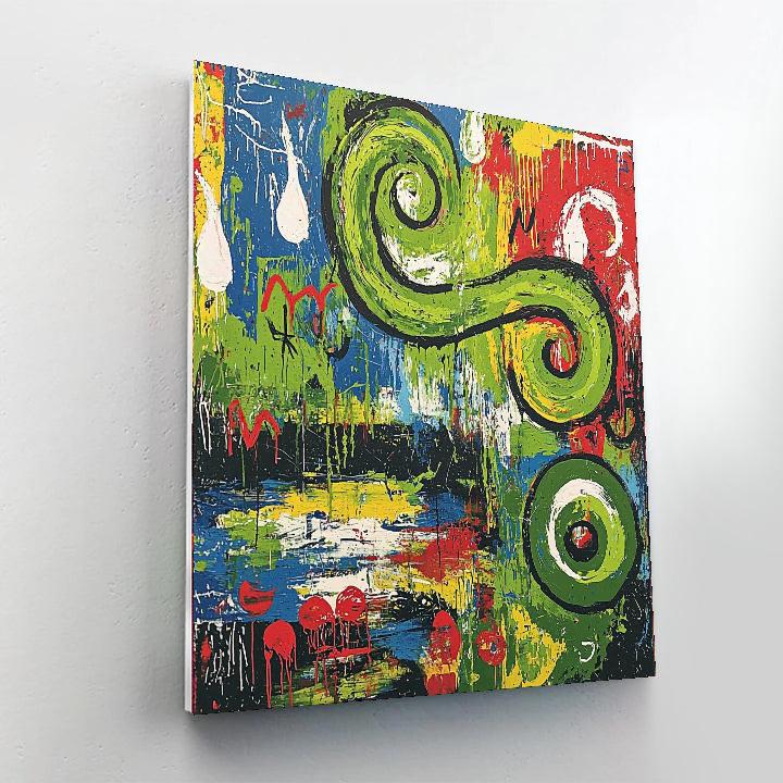 Jean-Michel Basquiat Inspired Untamed Wildness  Paint By Numbers Kits
