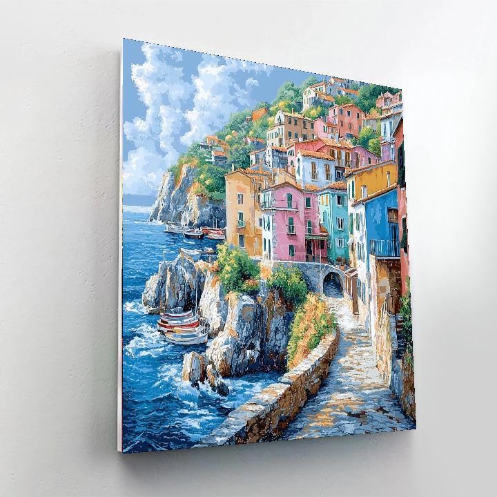 Cinque Terre Villages - Italy Numbered Painting Kits