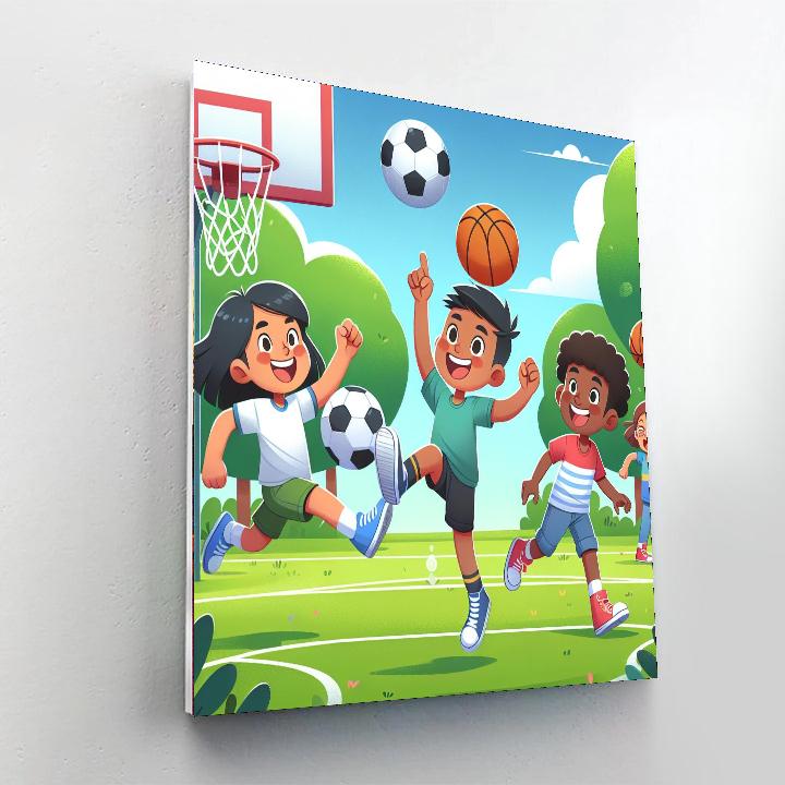 Sports Adventure Painting Number Kit