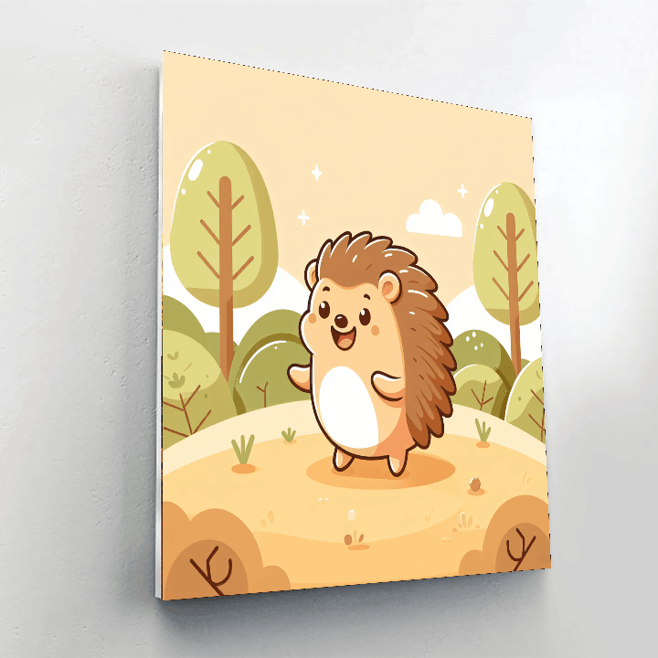 Harmonious Hedgehog Number Painting