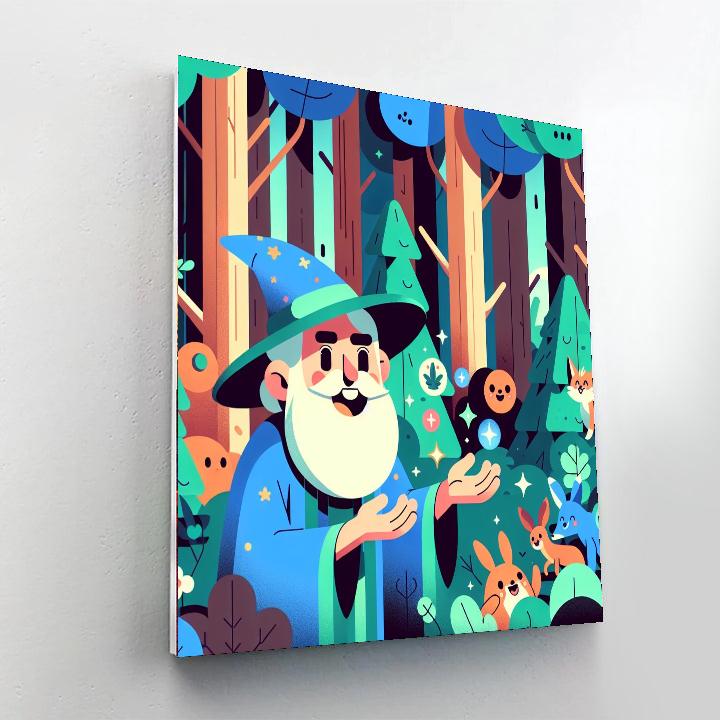 Wise Woodland Wizards Number Painting