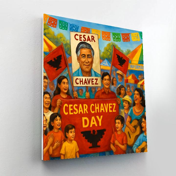 Cesar Chavez Day Paint By Number