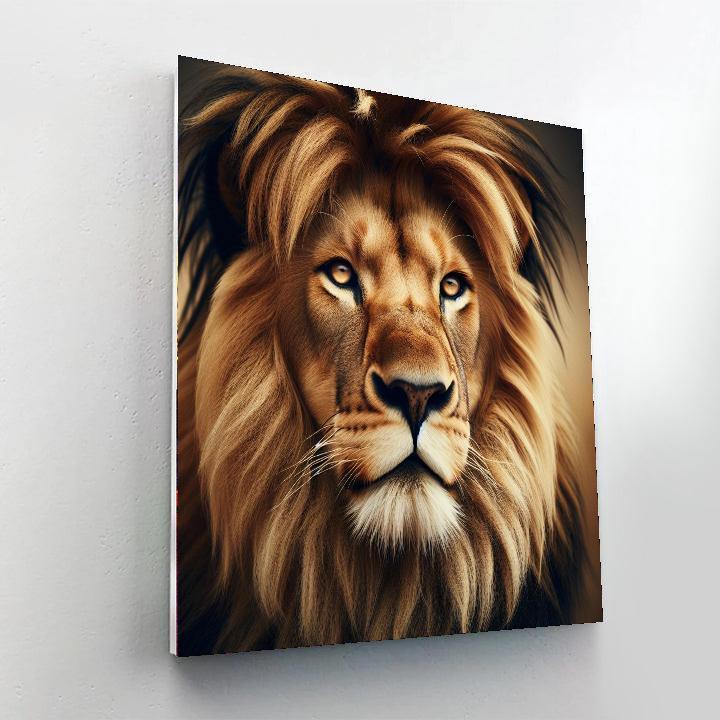 Lion's Regal Portrait Painting By Numbers Kit