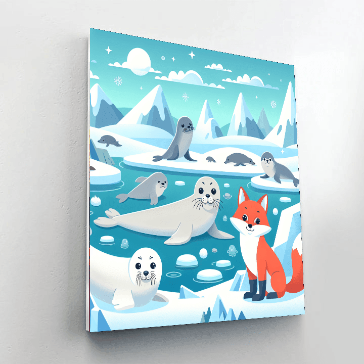 Polar Adventure Excursion Paint By Numbers Art