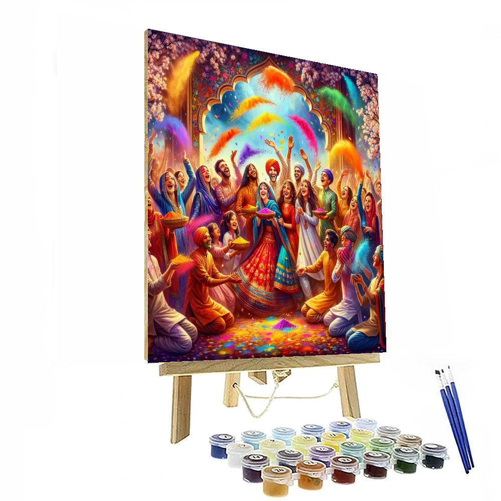 The Holi Festival Of Colors - India Paint By Number