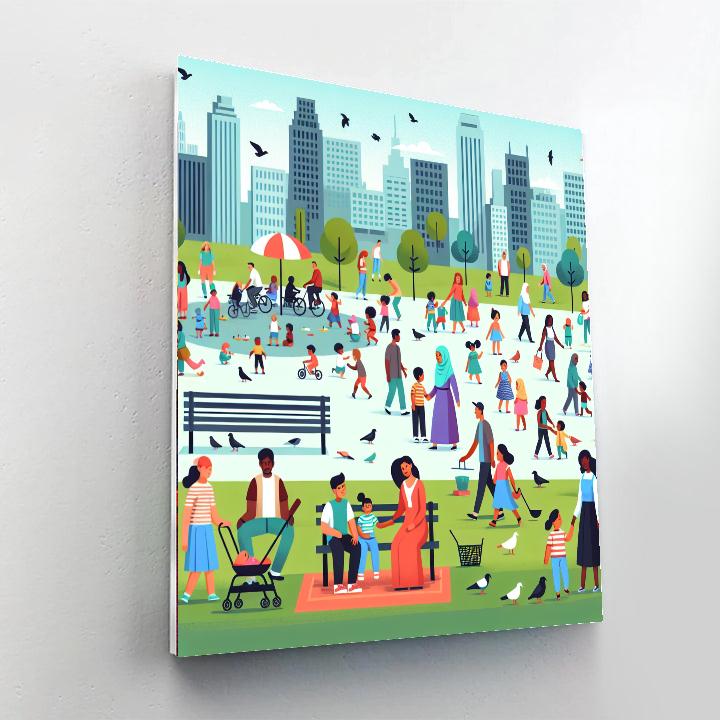 City Park Extravaganza DIY Paint By Numbers