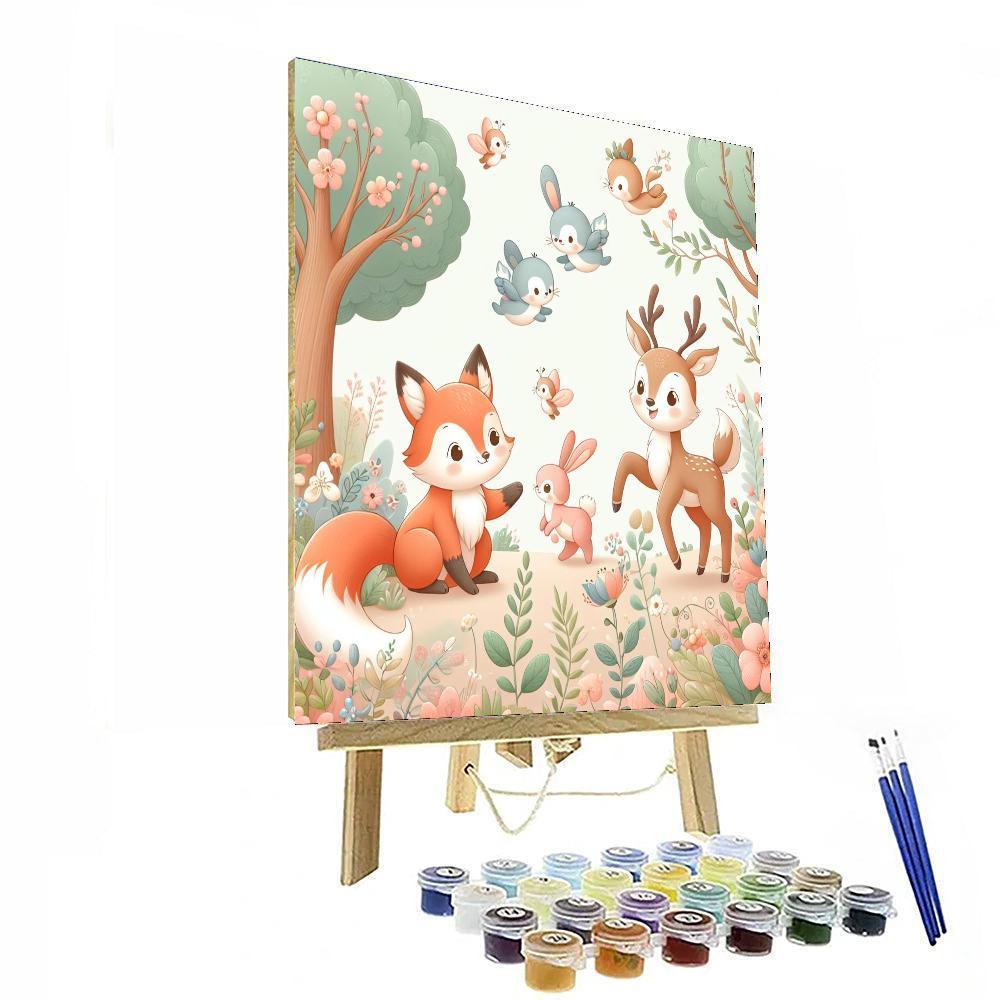Lovely Woodland Creatures Paint By Numbers Kits