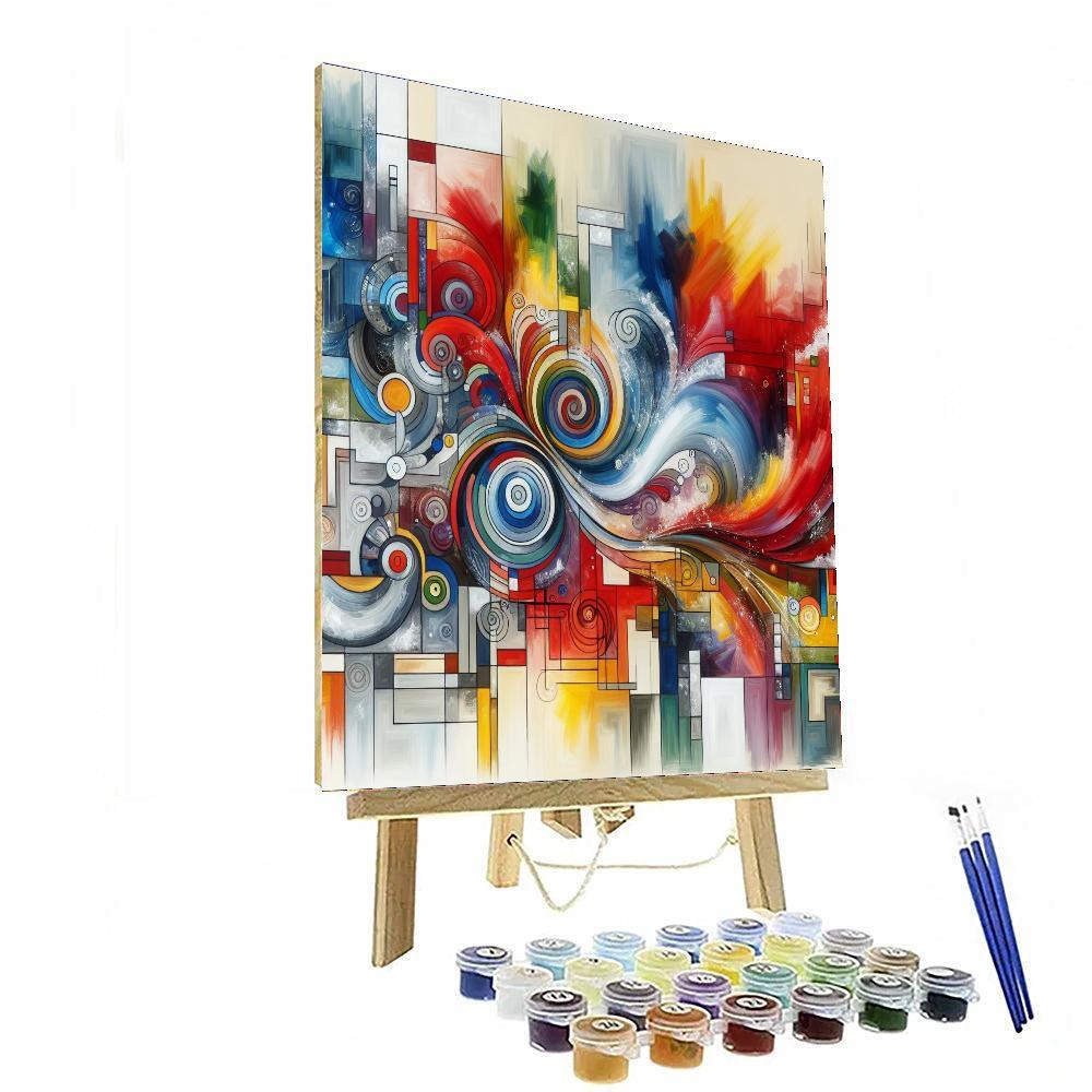 Funky Abstract Expressions Numbered Painting Kits