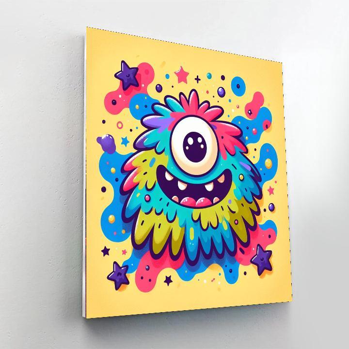 Funky Monster Painting By Numbers Kit