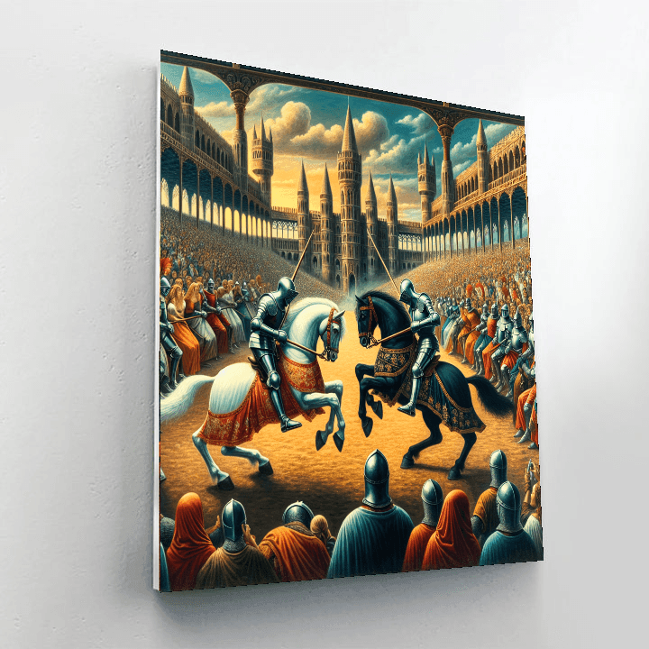 Fanciful Medieval Tournament Number Painting