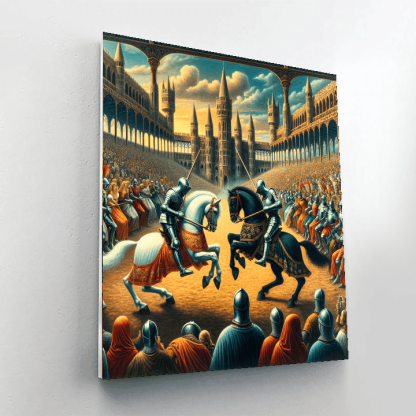 Fanciful Medieval Tournament Number Painting