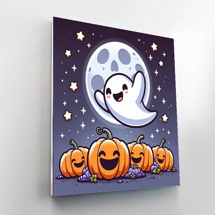 Silly Spooky Ghost Paint By Numbers Kits