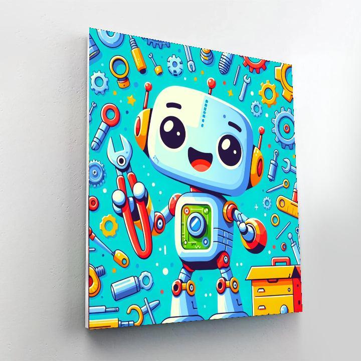 Robot Mechanics Paint By Numbers Art