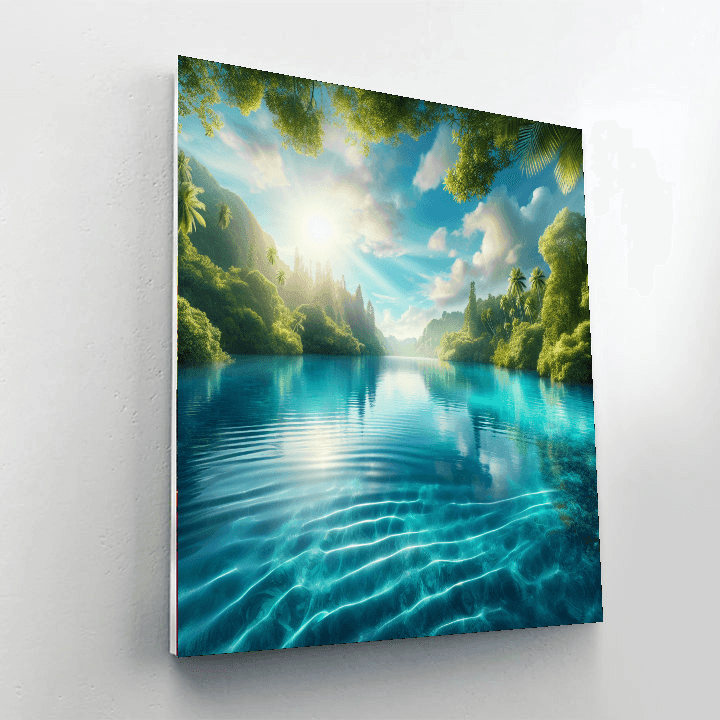 Sapphire Lagoon Serenity Paint By Numbers Kits