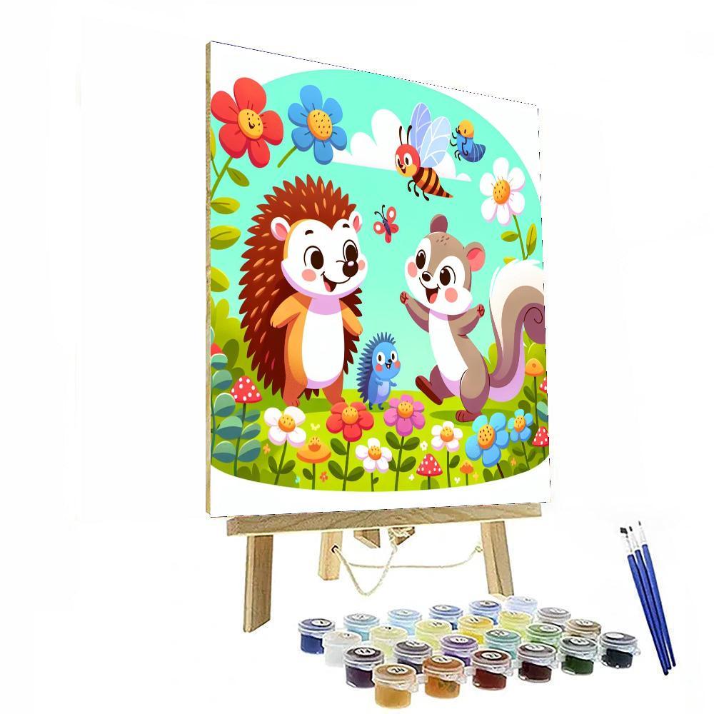 Curious Critters In The Garden Paint By Numbers Kits