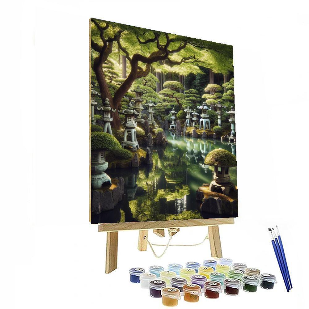 Peaceful Japanese Tea Garden - DIY Painting By Numbers Kit – Artistry Rack