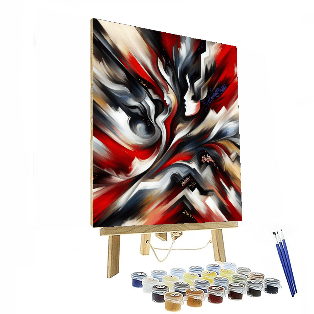 Bold Abstract Expressionism Paint By Color