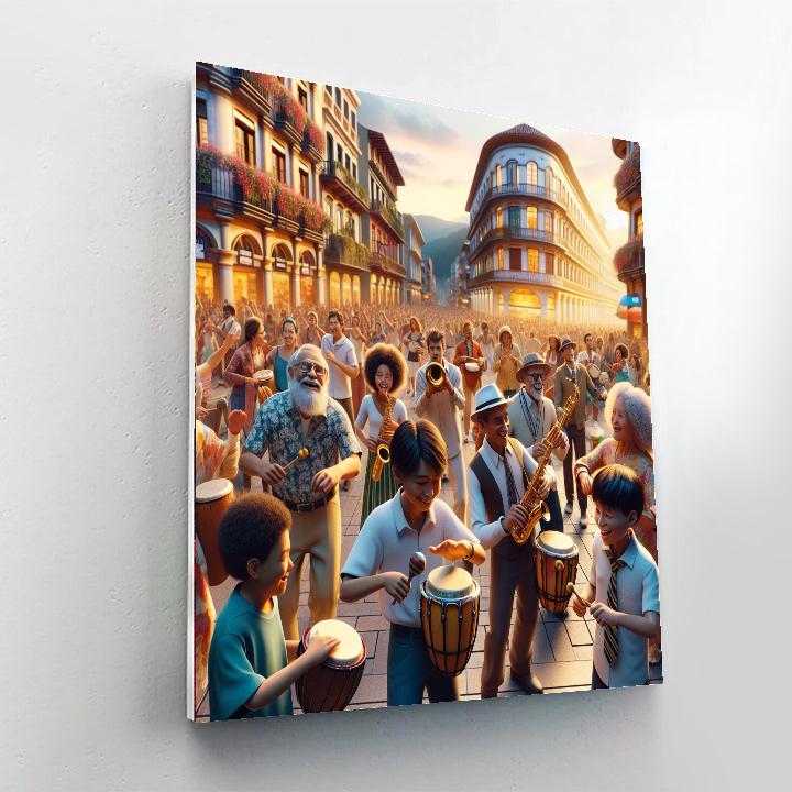 Fiesta De La Musica - Colombia Number Painting