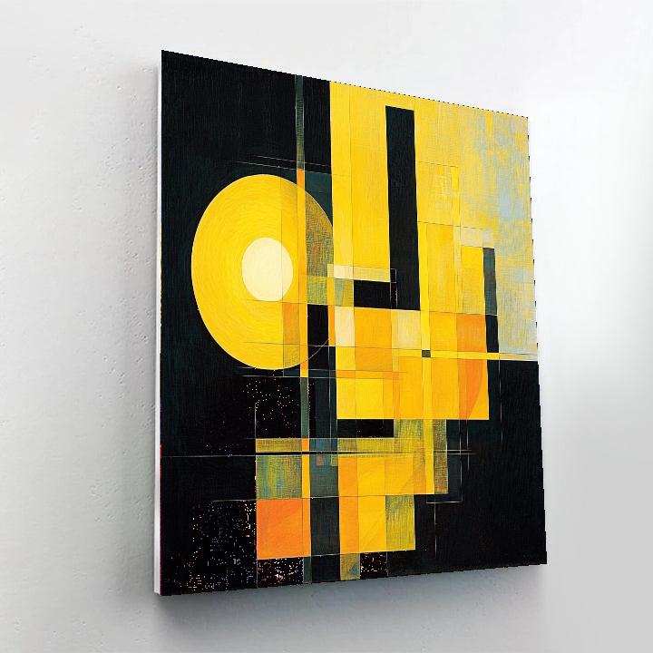 Kazimir Malevich Inspired Radiant Structures  Numbered Painting Kits