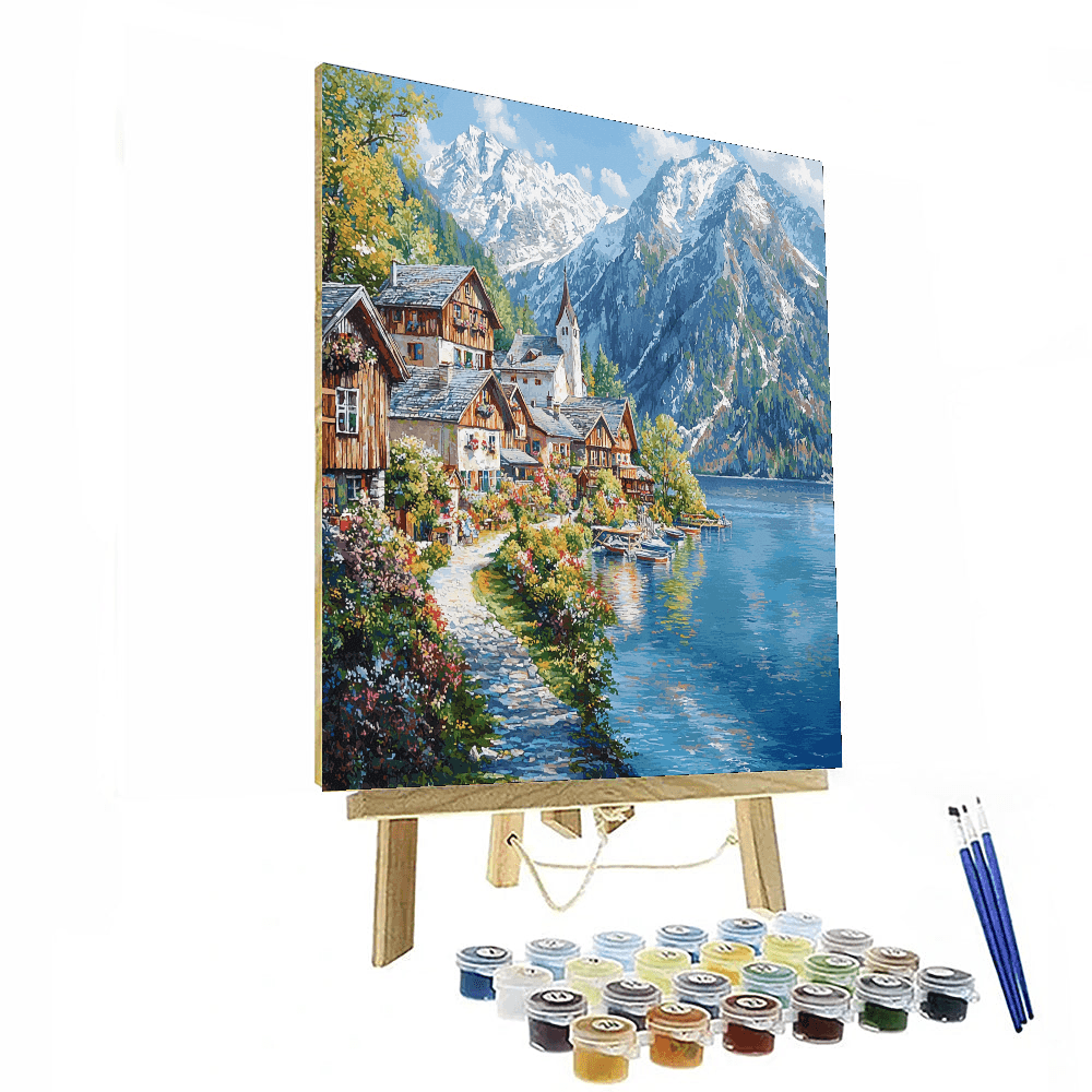 Hallstatt Lakeside Village Paint By Numbers Kits