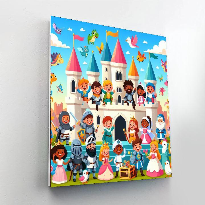Epic Adventure At The Castle Paint By Color