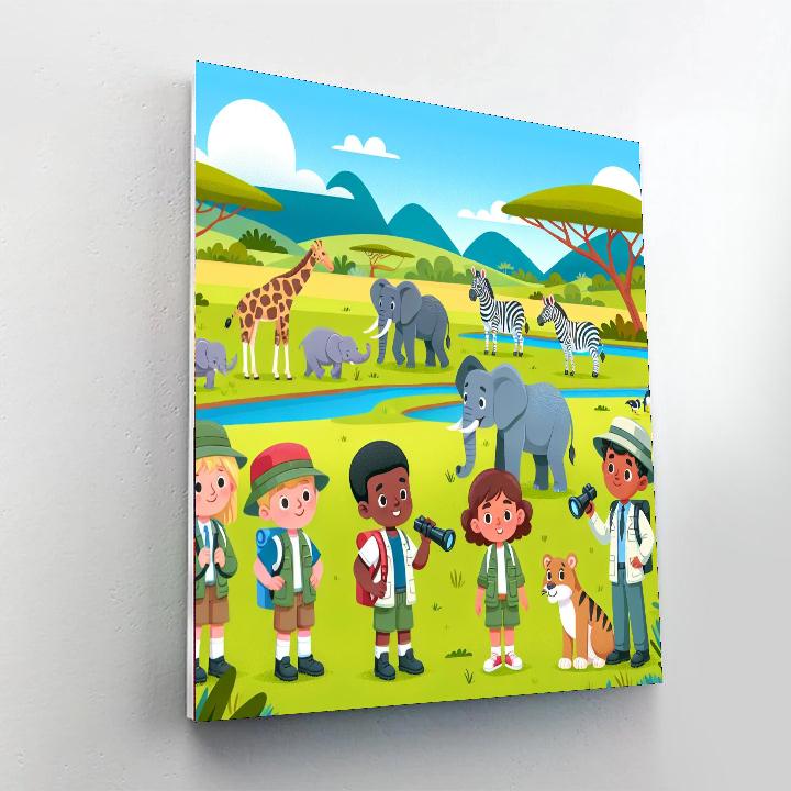 Safari Expedition Crew Paint By Numbers