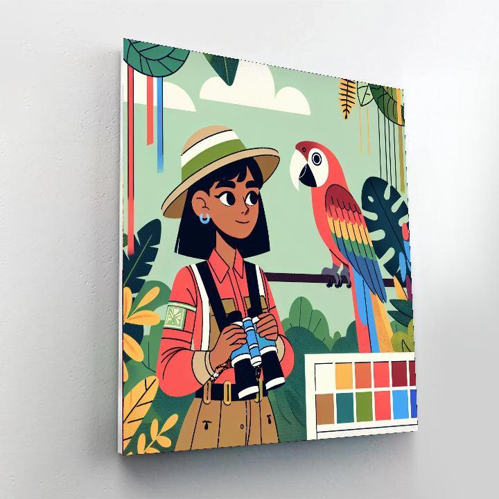 Rainforest Explorer Challenge Painting Number Kit