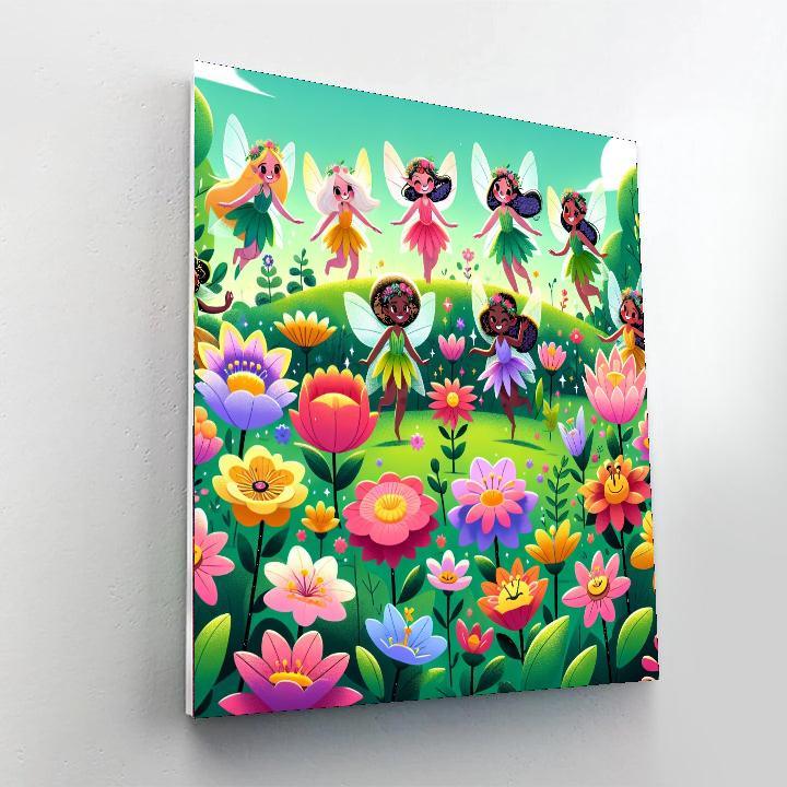 Fabulous Garden Fairies Paint By Numbers Art
