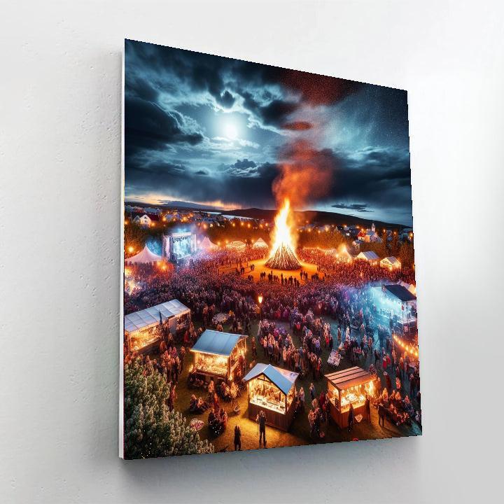 Midsummer Festival - Reykjavík Paint By Number