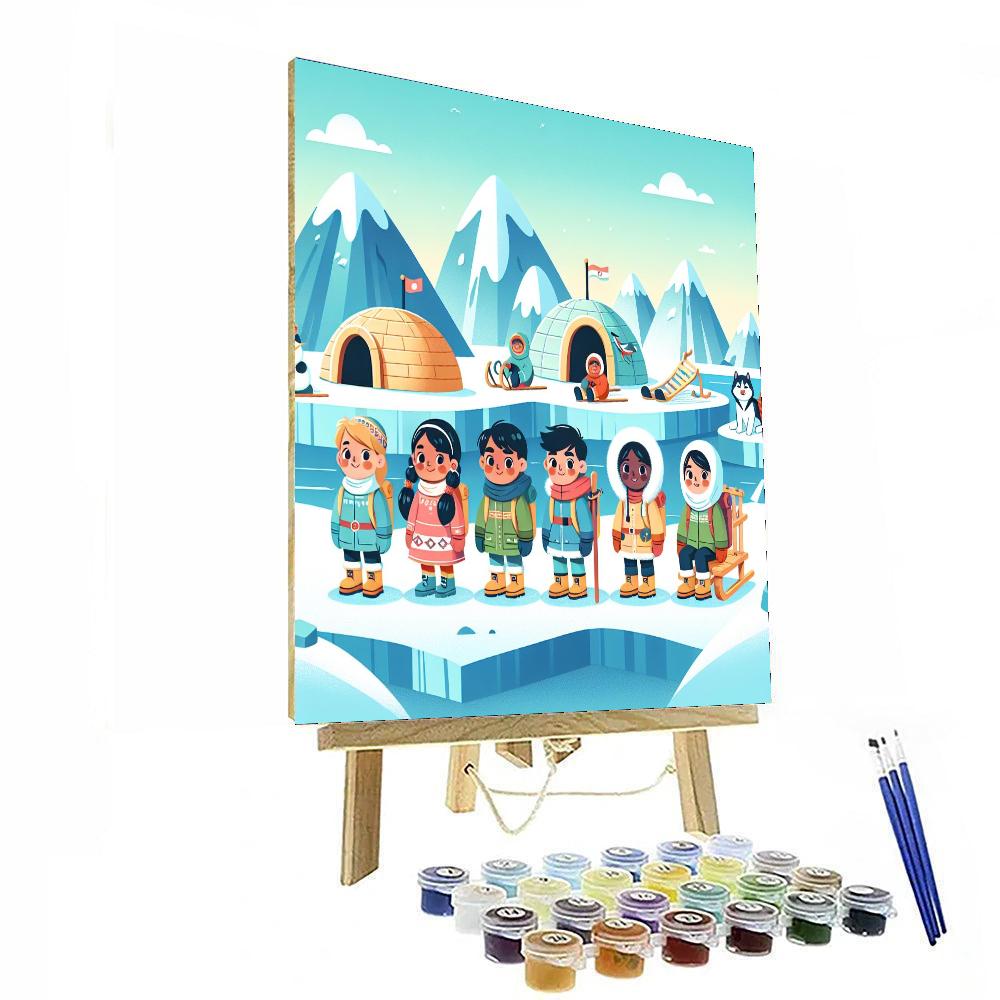 Arctic Explorer's Outpost Paint By Number