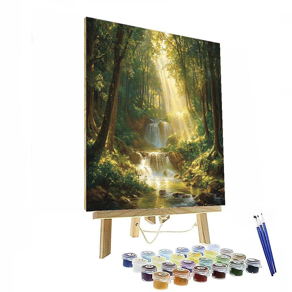 Thomas Kinkade Inspired The Hidden Glen  Paint By Numbers Kits