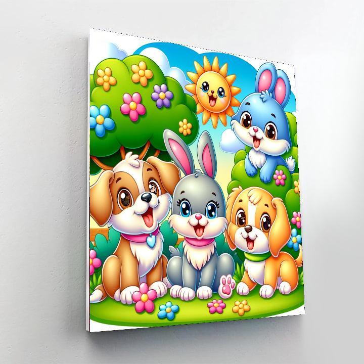 Pet Paradise Playtime Paint By Number