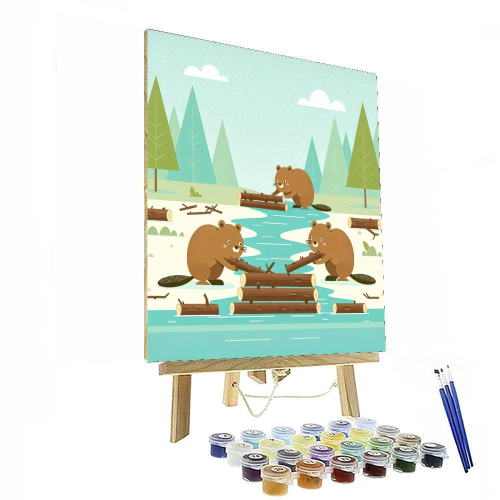 Busy Beaver Bonanza Numbered Painting Kits