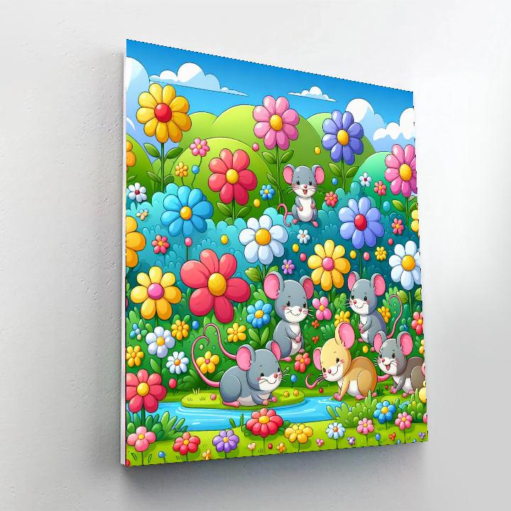 Magical Meadow Mice Numbered Painting Kits